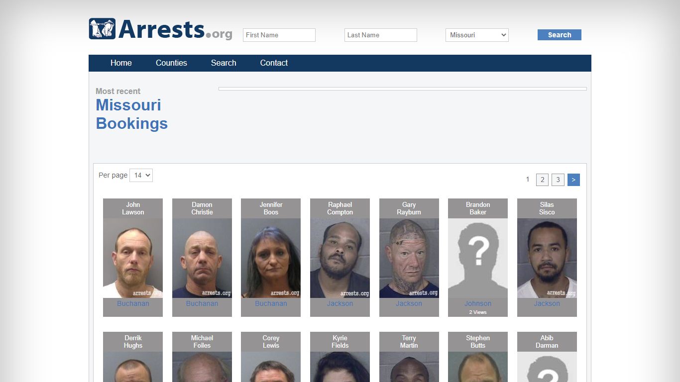 Missouri Arrests and Inmate Search